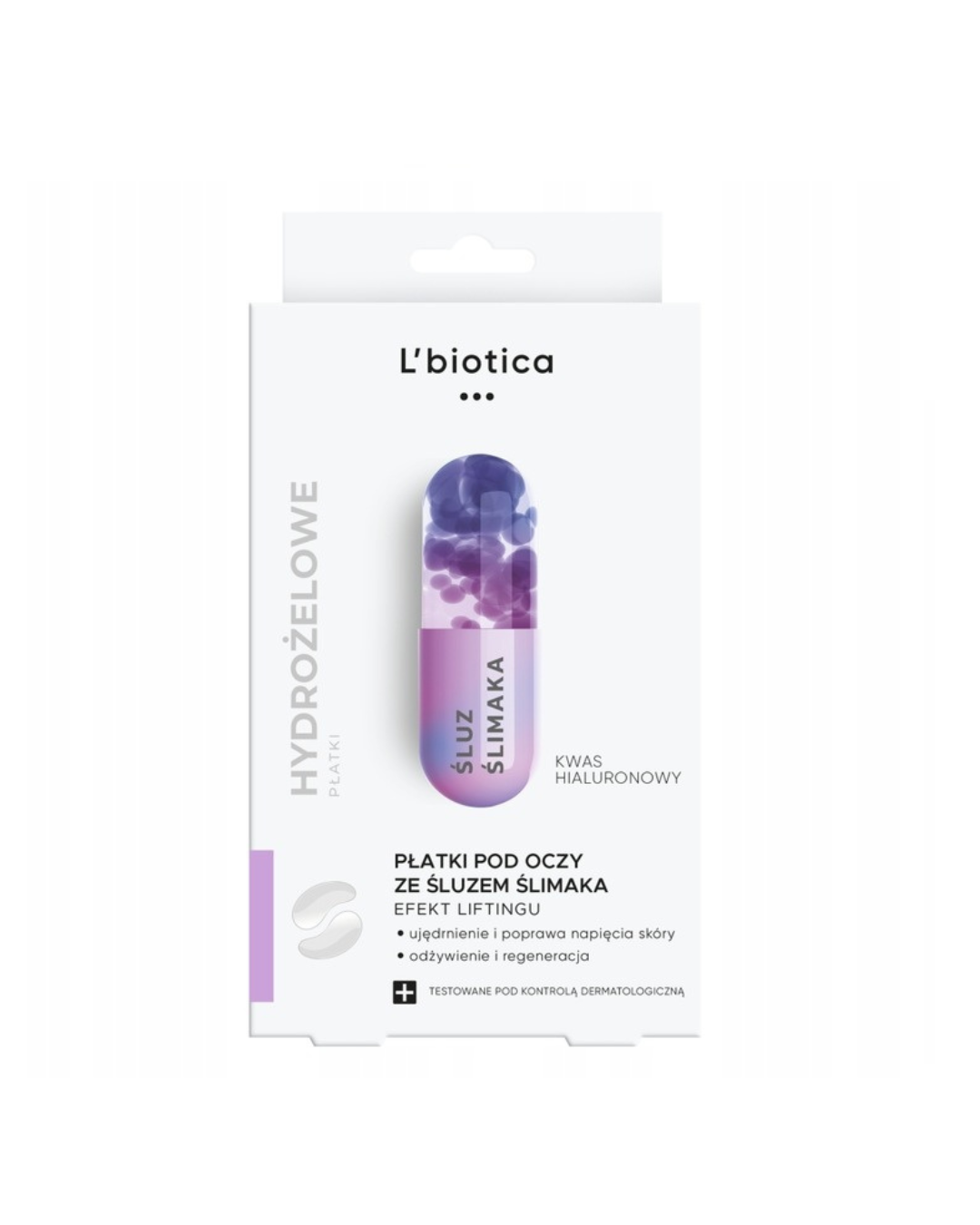 Parche antiedad para ojos L'Biotica con baba de caracol - 6 unidades