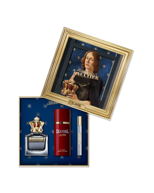Jean Paul Gaultier Scandal Pour Homme Set Eau De Toilette Spray 100ml, 10ml, 150ml