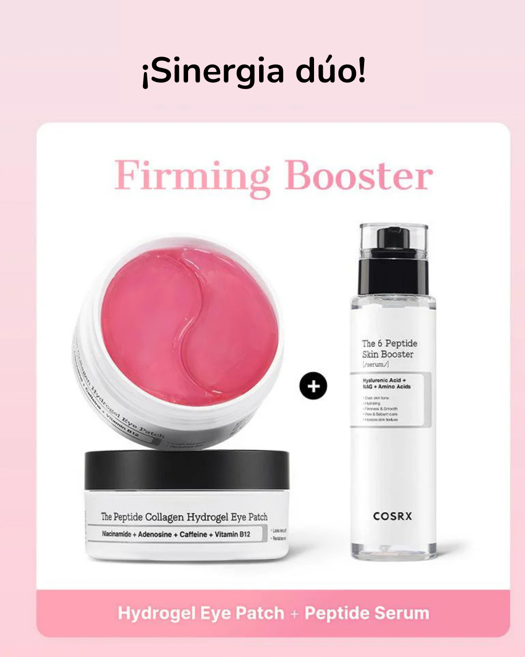 COSRX Mascarilla para Contorno de Ojos The Pink Peptide Collagen Hydrogel Eye Patch