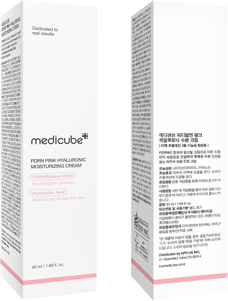 Medicube Crema hidratante con ácido hialurónico PDRN Pink Hyaluronic 50ml