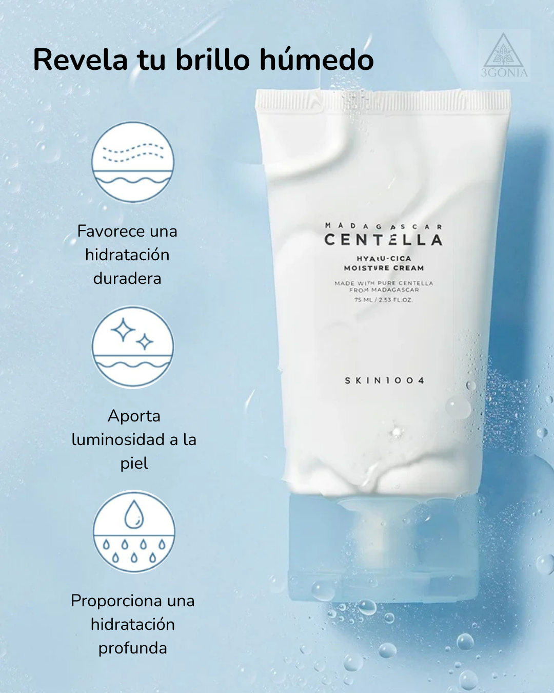 SKIN1004 Crema Hidratante Madagascar Centella Hyalu-Cica Moisture Cream