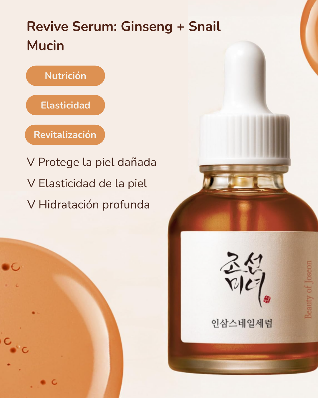 Beauty of Joseon Sérum Facial Revive Serum + Snail Mucin 30ml