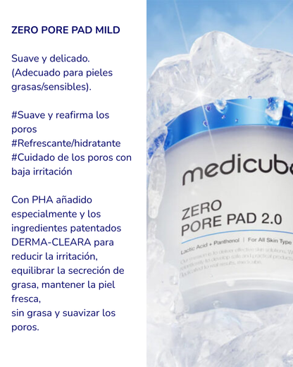 Medicube Zero Pore Pad Mild Toner Pads 70 pads