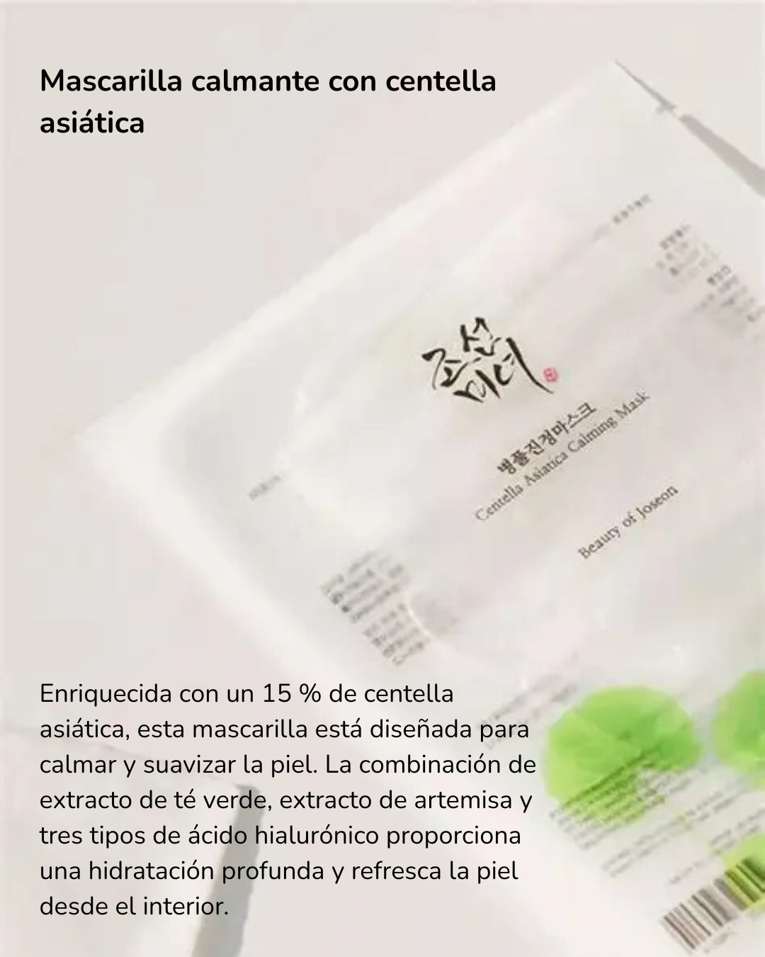 Beauty of Joseon Mascarilla Facial Centella Asiatica Calming Mask 25ml - 1 uds