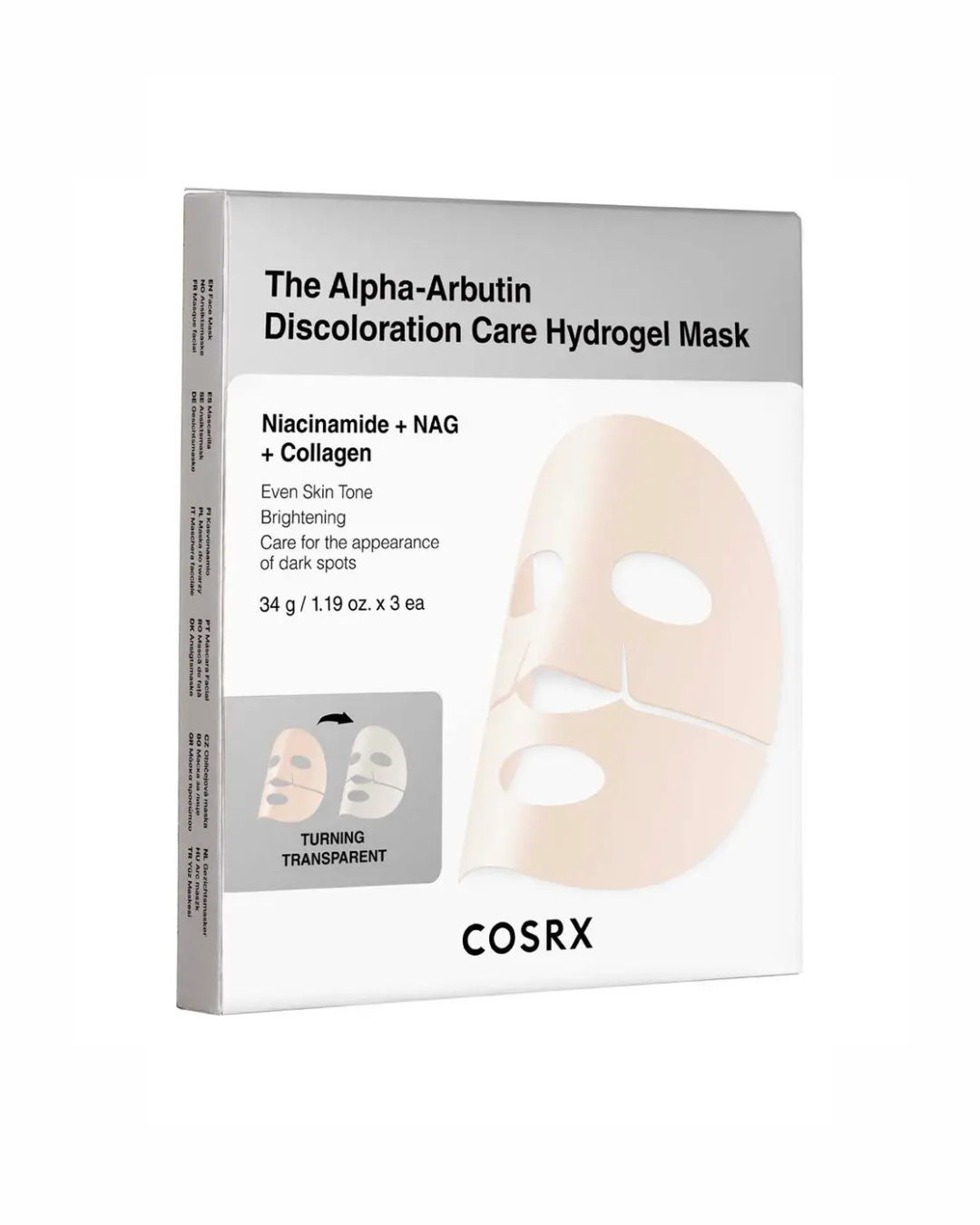 COSRX Mascarilla Facial The Alpha-Arbutin Discoloration Care Hydrogel Mask