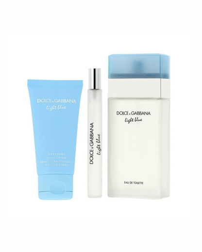 Dolce & Gabbana Light Blue 3-Piece Set Eau de Toilette 100ml + 10ml and Body Cream