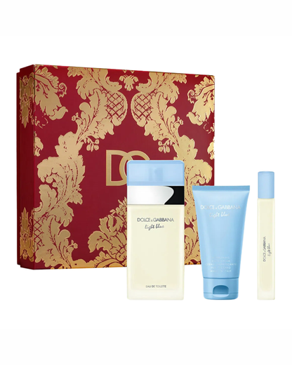 Dolce & Gabbana Light Blue 3-Piece Set Eau de Toilette 100ml + 10ml and Body Cream