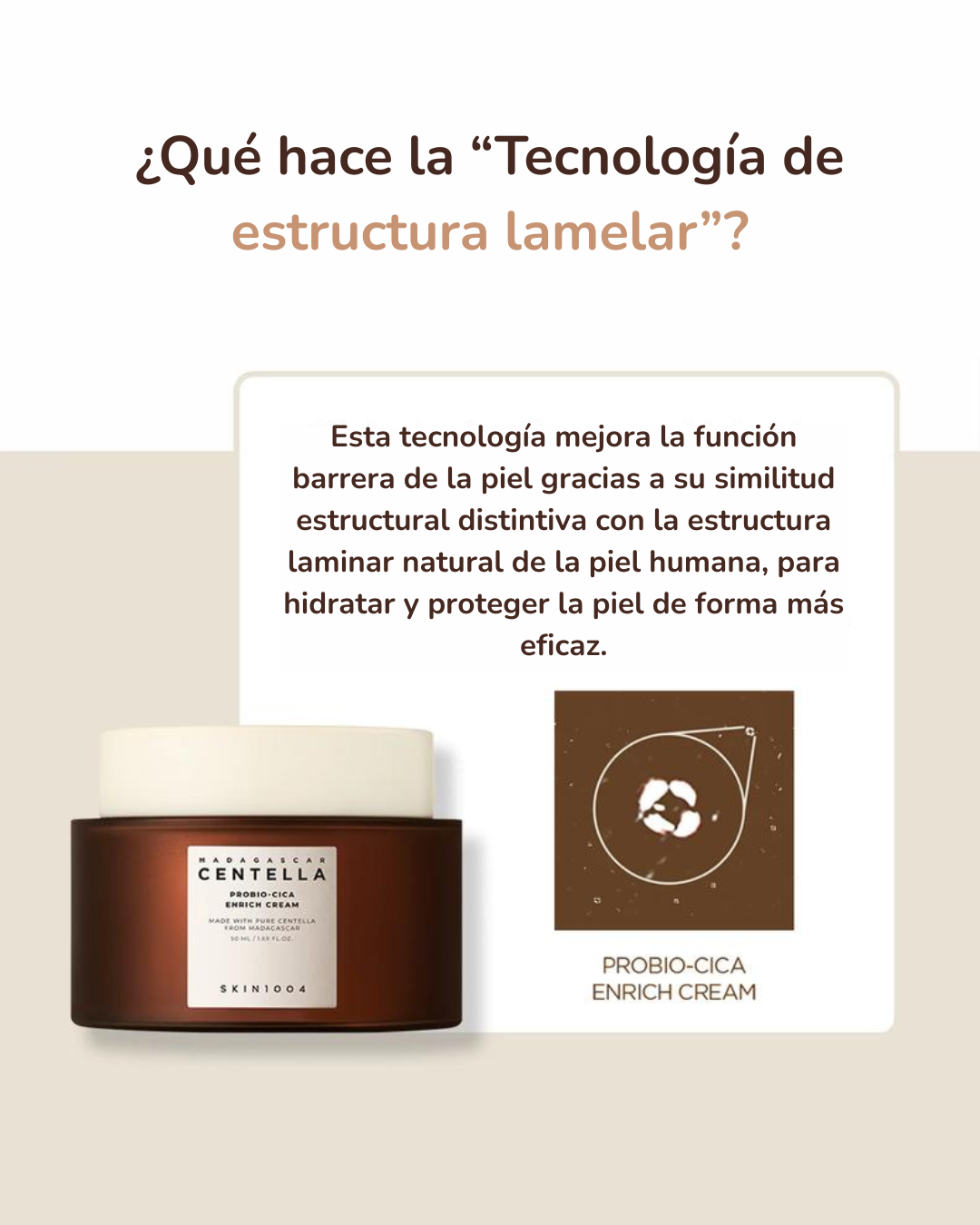 SKIN1004 Crema Facial Madagascar Centella Probio-Cica Enrich Cream