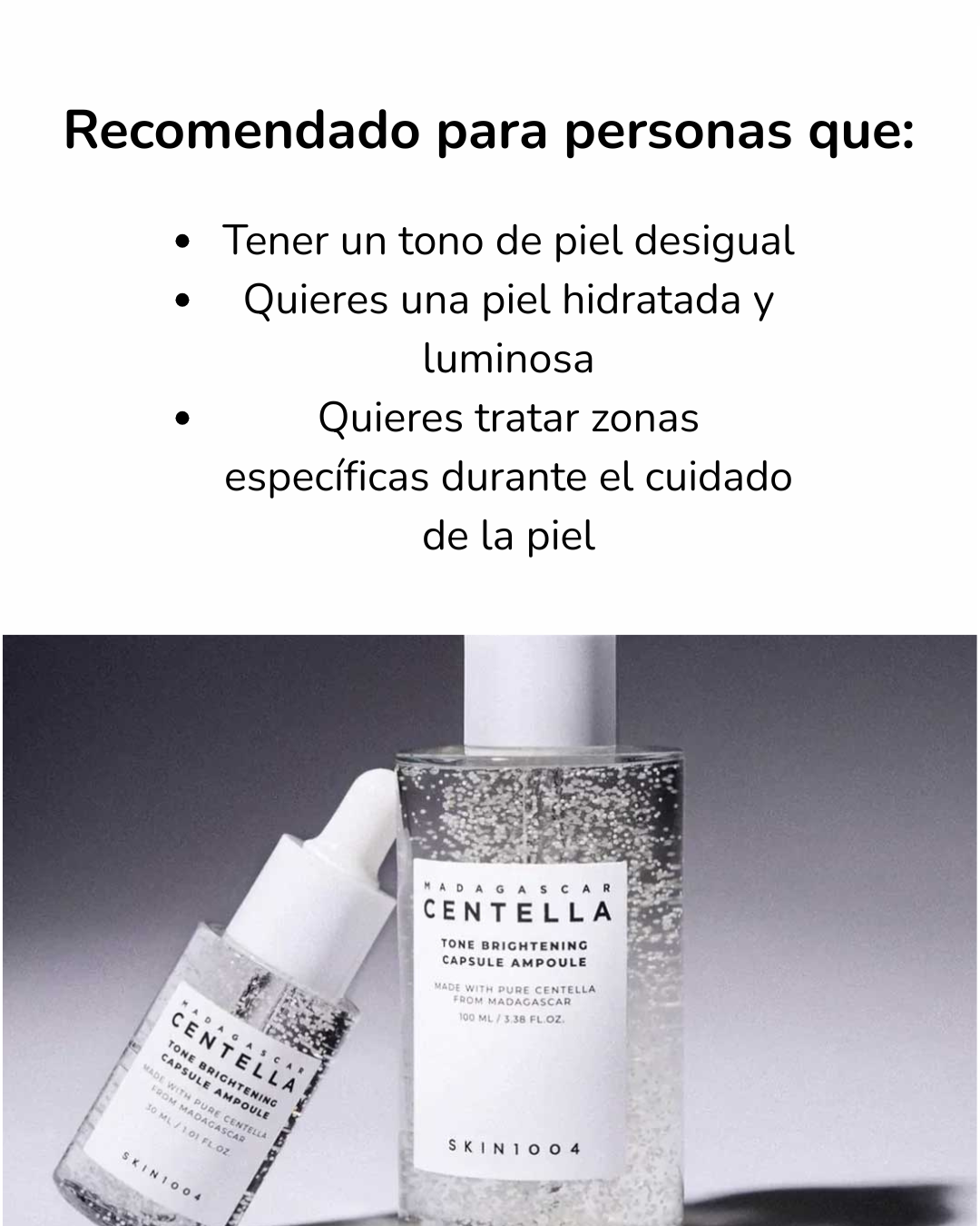 SKIN1004 Sérum Facial Ampolla Madagascar Centella Tone Brightening Capsule Ampoule