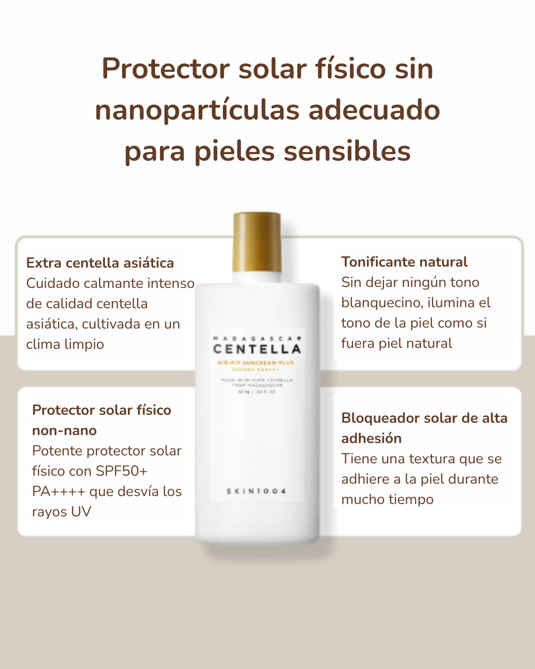 SKIN1004 Protector Solar Madagascar Centella Air-Fit Suncream Plus SPF50+