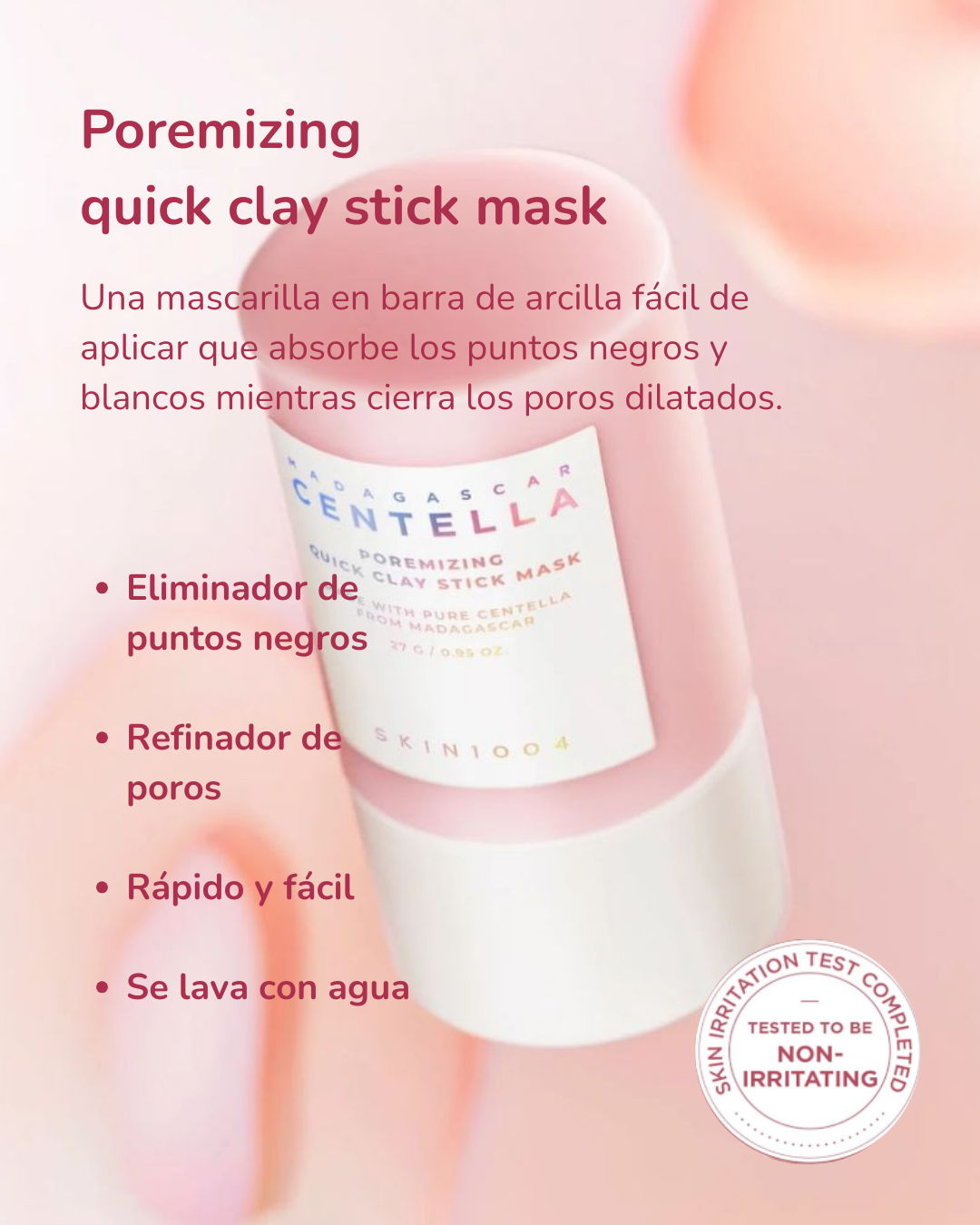 SKIN1004 Mascarilla de Arcilla Madagascar Centella Poremizing Quick Clay Stick Mask 27g