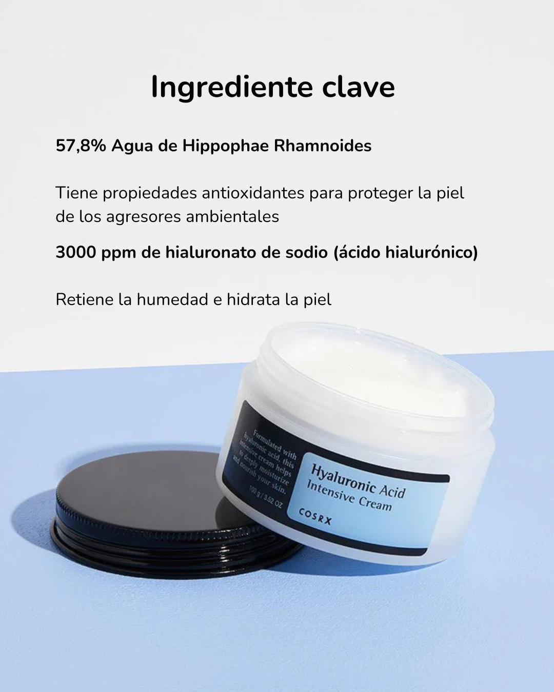 Cosrx Ácido Hialurónico Hyaluronic Acid Intensive Cream 100g