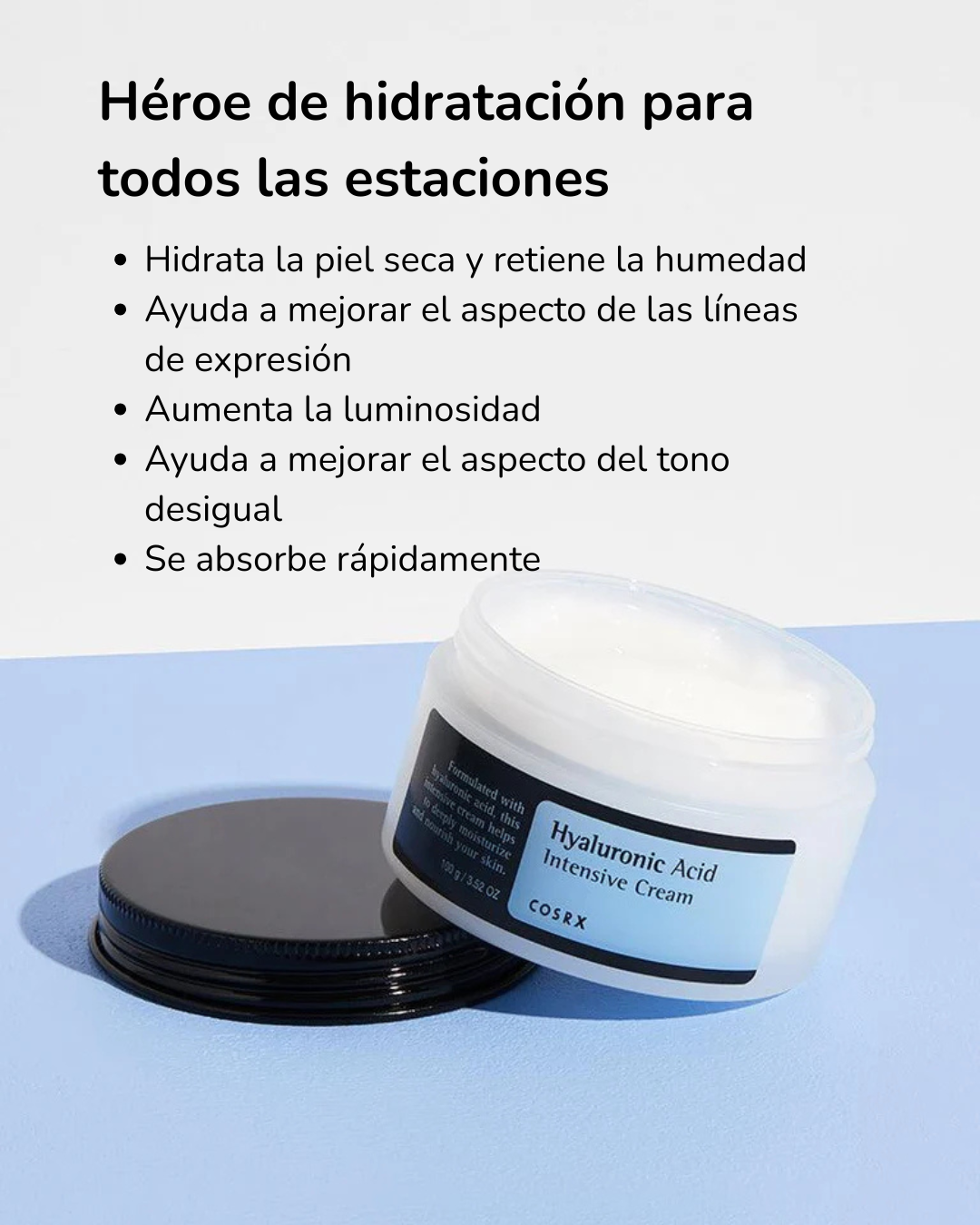 Cosrx Ácido Hialurónico Hyaluronic Acid Intensive Cream 100g