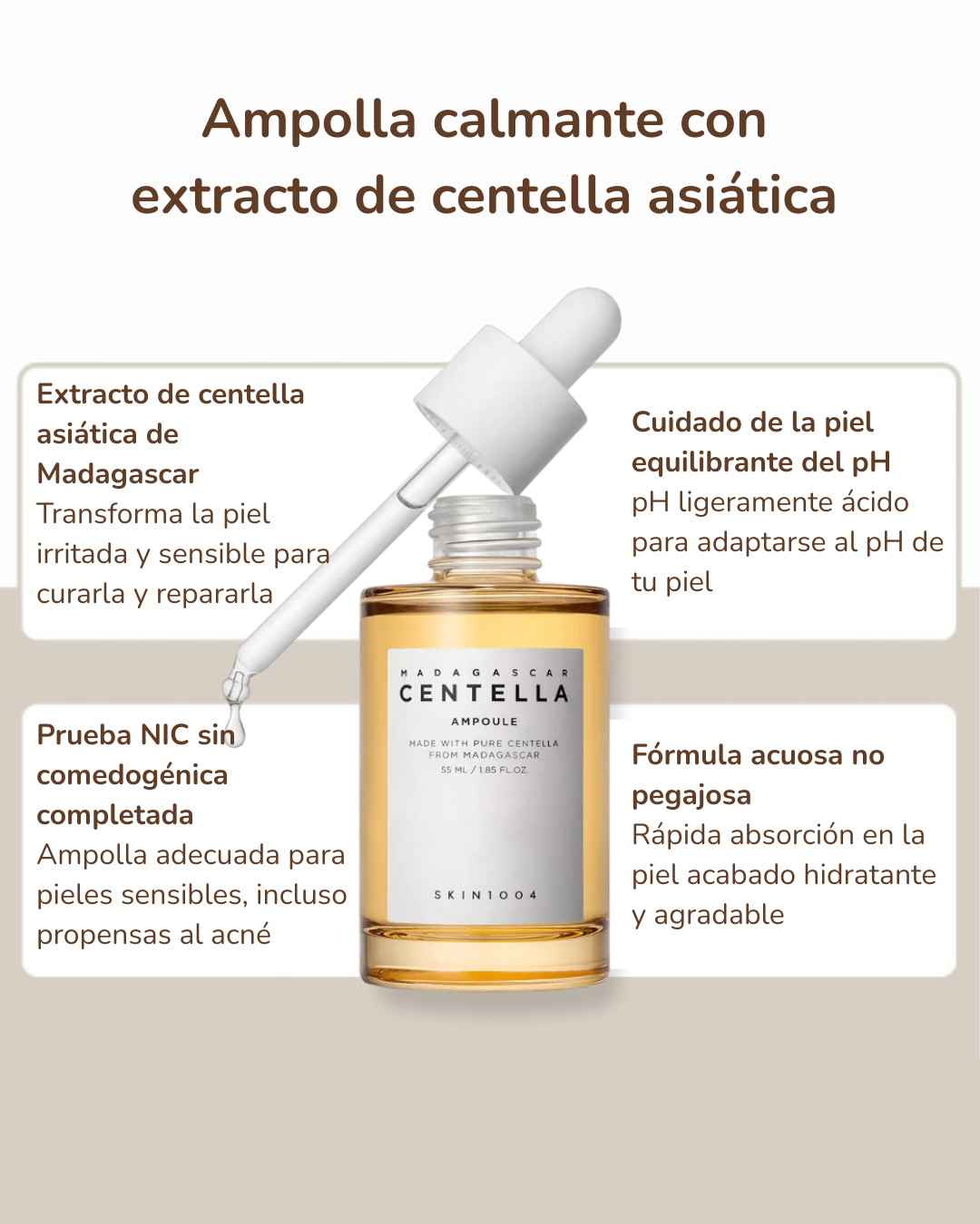 SKIN1004 Ampolla Facial Madagascar Centella Ampoule