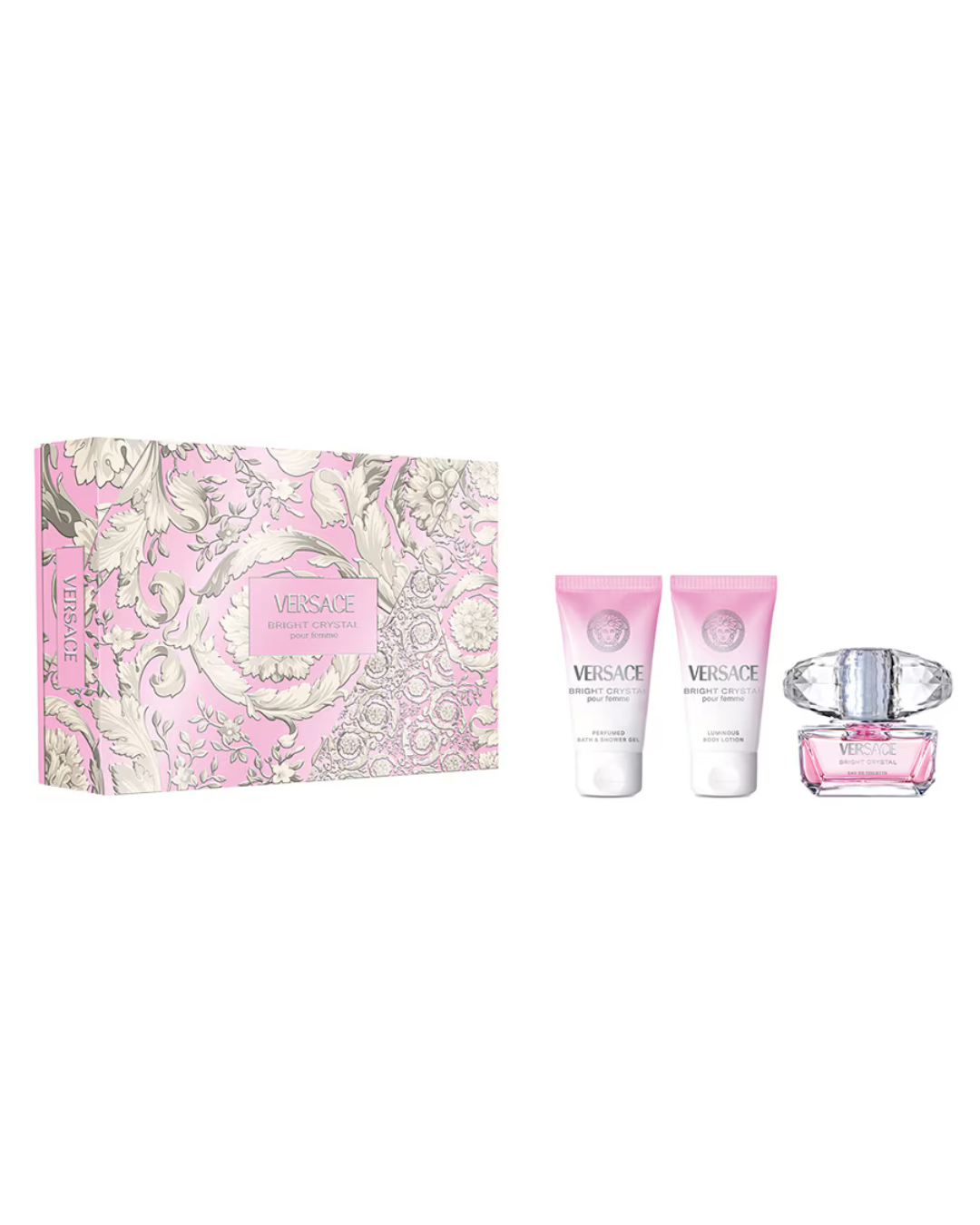 Versace Set Bright Crystal para mujer Eau De Toilette 50ml Spray Gift Set