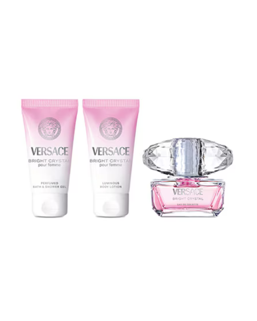 Versace Set Bright Crystal para mujer Eau De Toilette 50ml Spray Gift Set