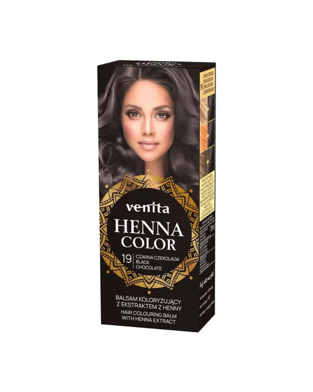 Venita Henna Color Bálsamo 100 % Ingredientes Naturales 13 Chocolate Negro