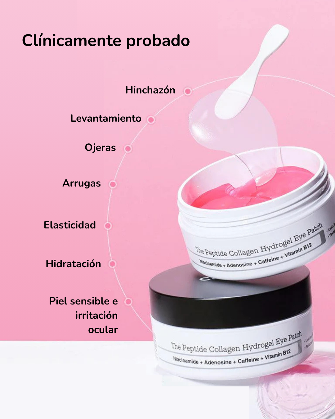 COSRX Mascarilla para Contorno de Ojos The Pink Peptide Collagen Hydrogel Eye Patch