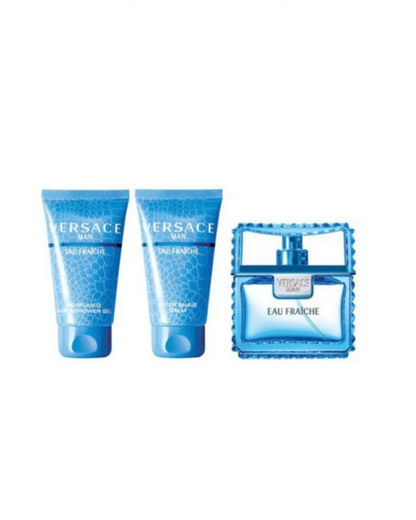 Versace Eau Fraiche Set Eau De Toilette Spray 50ml Shower Gel 50ml After Shave Balm 50ml