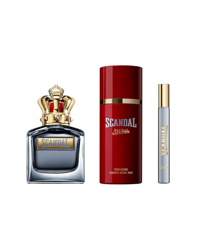 Jean Paul Gaultier Scandal Pour Homme Set Eau De Toilette Spray 100ml, 10ml, 150ml
