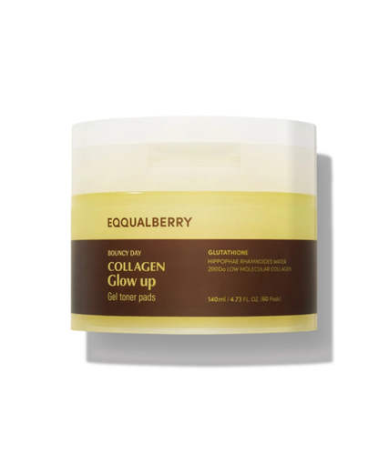 Eqqualberry Collagen Glow Up Toning Gel Pads 60 Pads 140ml