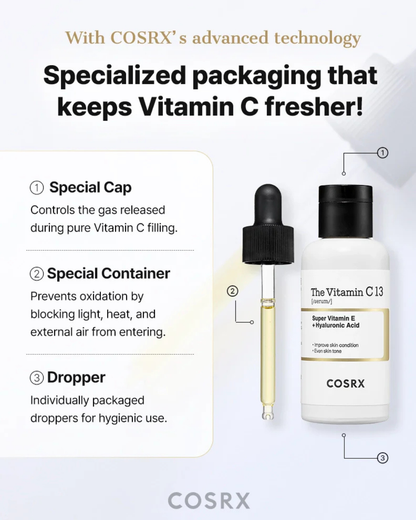 Cosrx The Vitamin C 13 Serum Super Vitamin E + Hyaluronic Acid 20ml