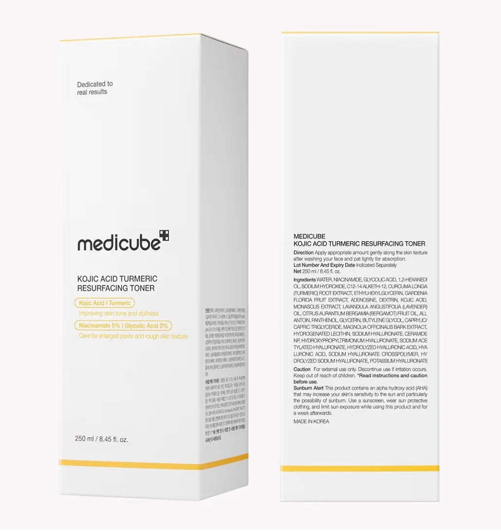 Medicube Tóner rejuvenecedor cáustico de ácido cáustico 250 ml