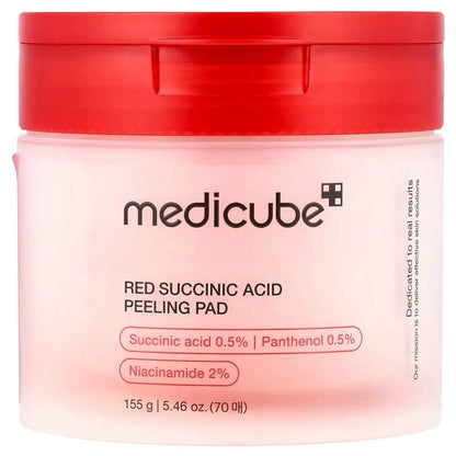 Medicube Red Succinic Acid Facial Toning Pads 70 Pieces