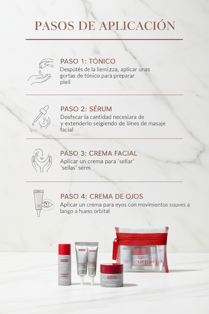 utiliza la foto del producto, lee la descripción y crea una imagen sobre los pasos del producto 